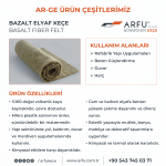 Bazalt Elyaf Keçe